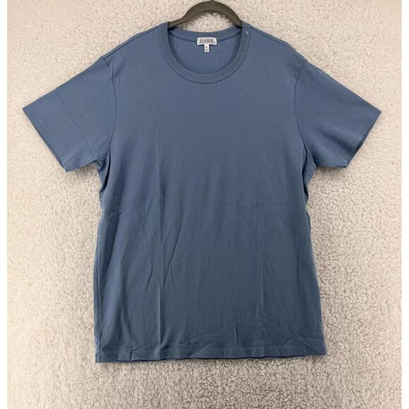 Lake Other - LAKE Pima Cotton Pajama Top Women's XL Blue Short Sleeve EUC